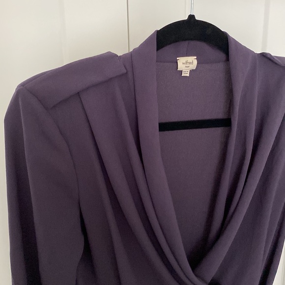 Wilfred. Purple wrap dress. Size 4. Worn and loved. Great condition - Picture 2 of 3